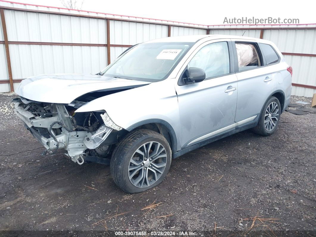 2016 Mitsubishi Outlander Es Silver vin: JA4AD2A32GZ016259