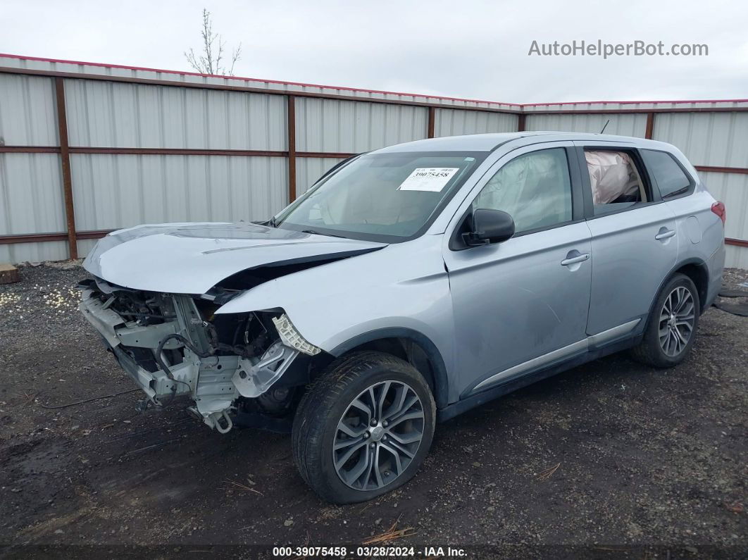 2016 Mitsubishi Outlander Es Silver vin: JA4AD2A32GZ016259