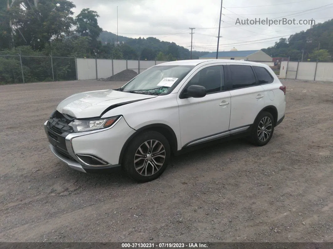 2017 Mitsubishi Outlander Es Белый vin: JA4AD2A32HZ017719