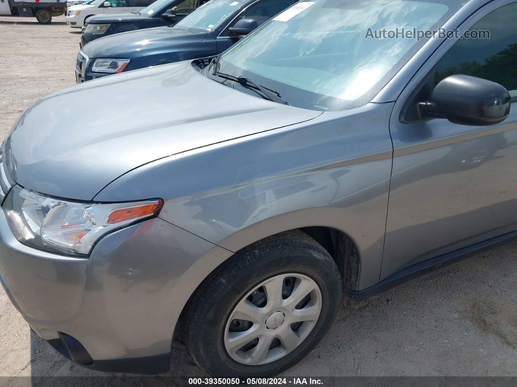 2014 Mitsubishi Outlander Es Gray vin: JA4AD2A33EZ007891