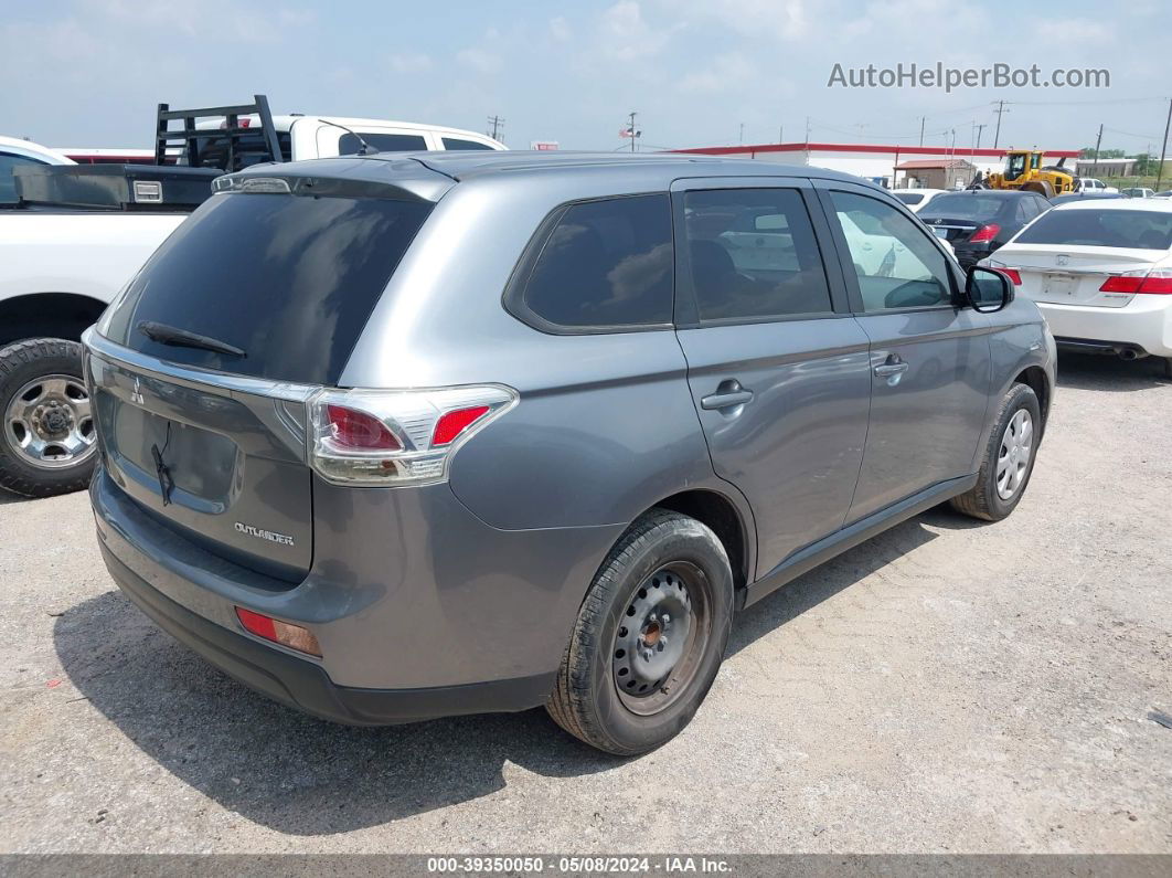 2014 Mitsubishi Outlander Es Gray vin: JA4AD2A33EZ007891