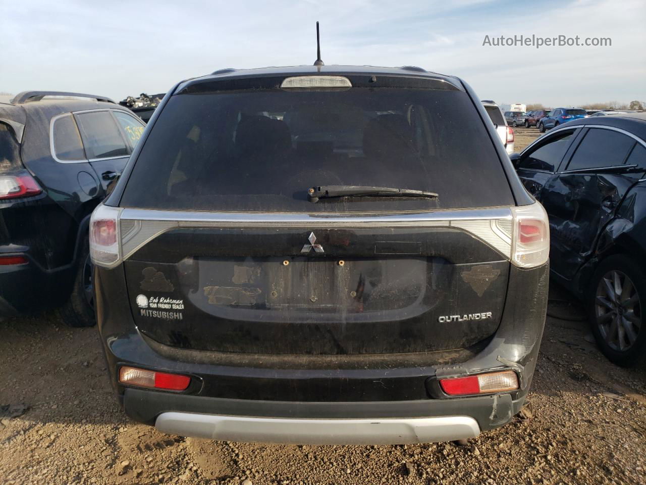 2015 Mitsubishi Outlander Es Black vin: JA4AD2A33FZ001641