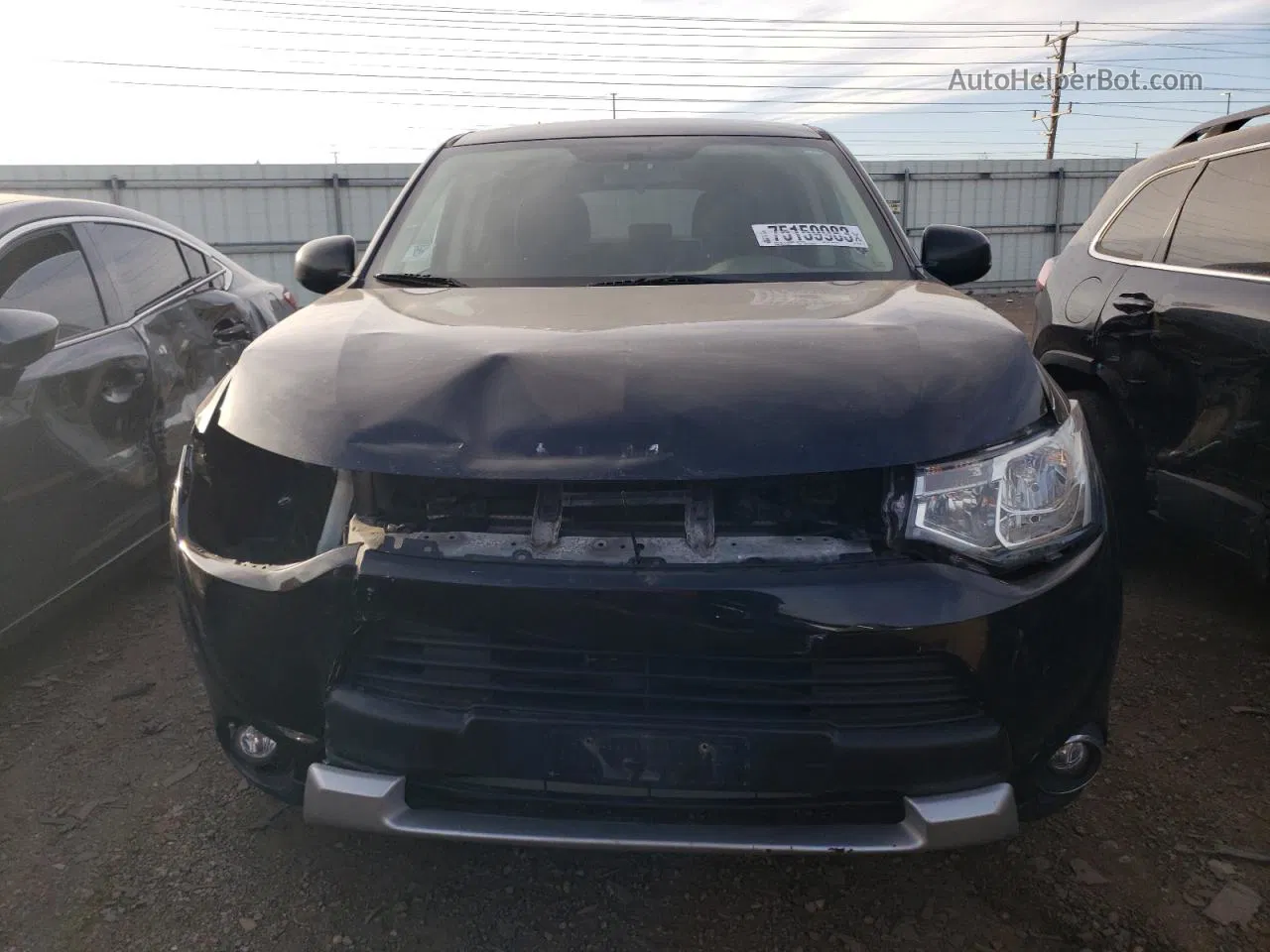 2015 Mitsubishi Outlander Es Черный vin: JA4AD2A33FZ001641