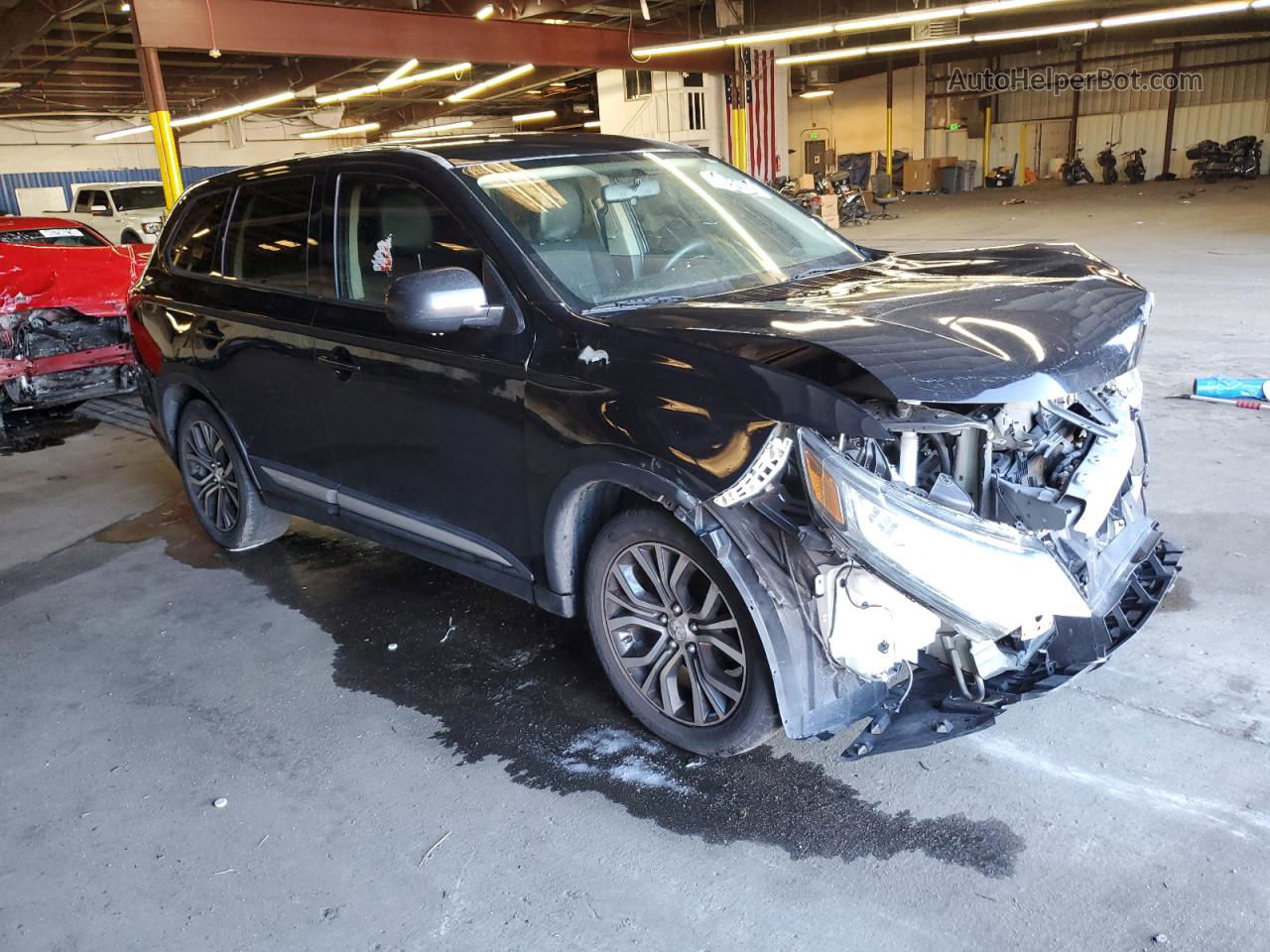 2017 Mitsubishi Outlander Es Black vin: JA4AD2A33HZ050955