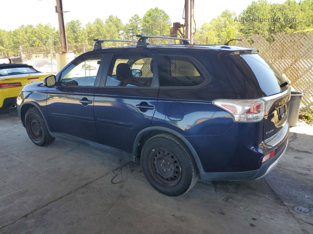 2015 Mitsubishi Outlander Es Blue vin: JA4AD2A34FZ013295