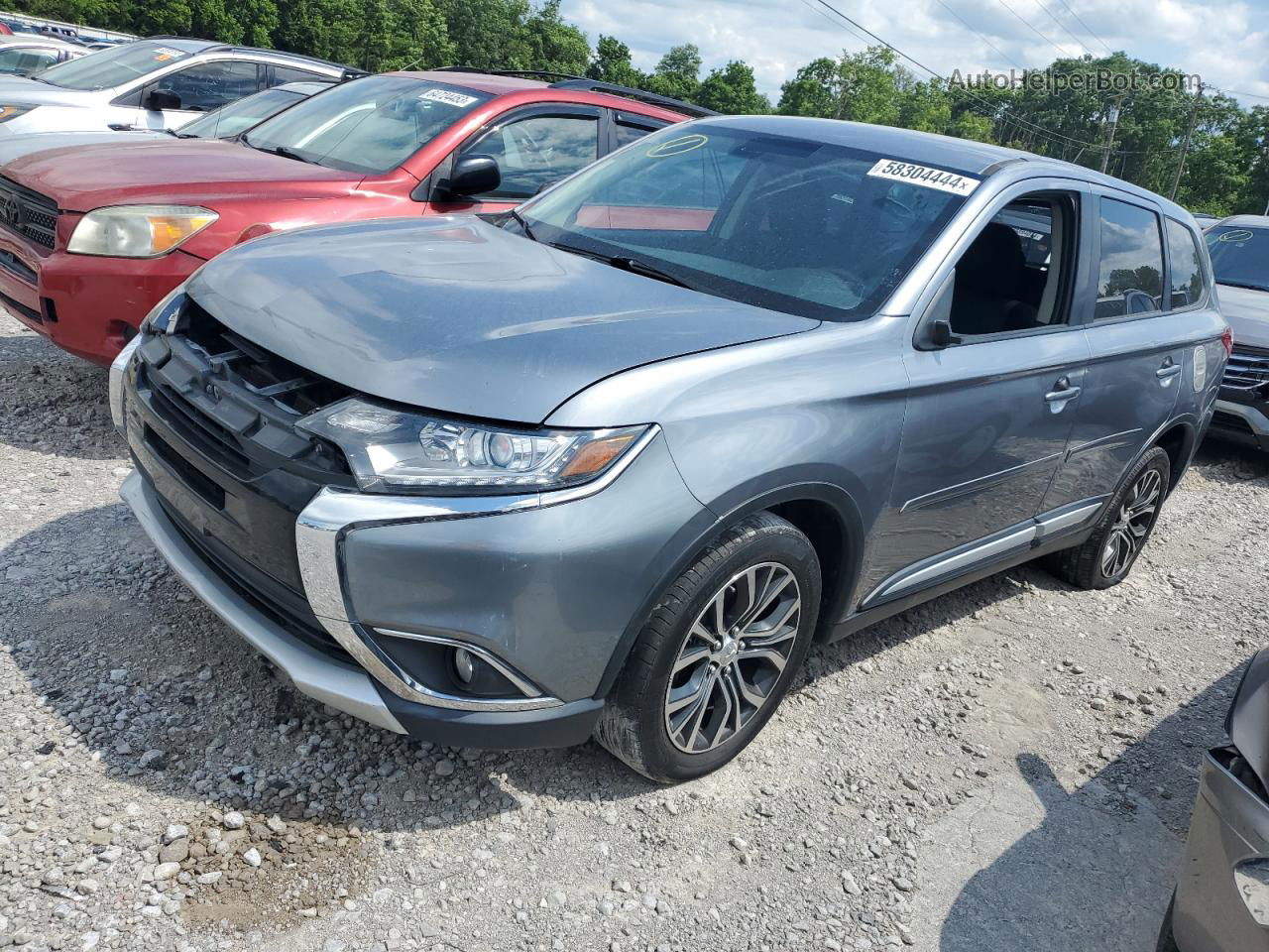 2016 Mitsubishi Outlander Es Silver vin: JA4AD2A34GZ008020