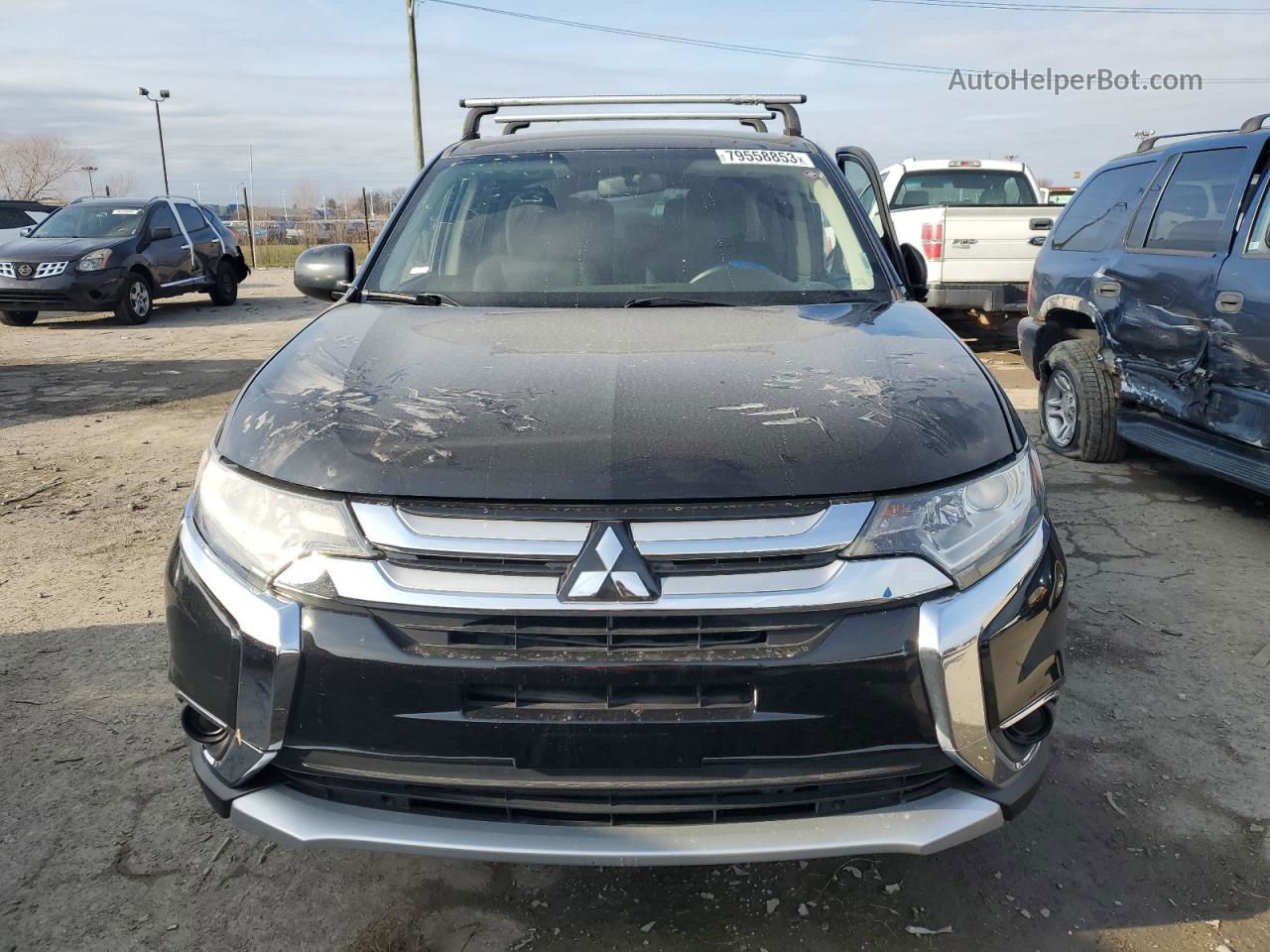 2017 Mitsubishi Outlander Es Black vin: JA4AD2A34HZ049233