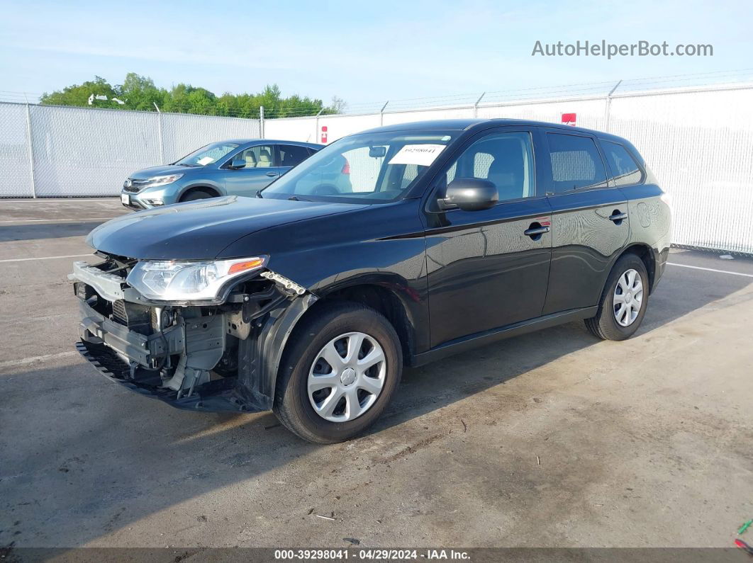 2014 Mitsubishi Outlander Es Black vin: JA4AD2A35EZ002482