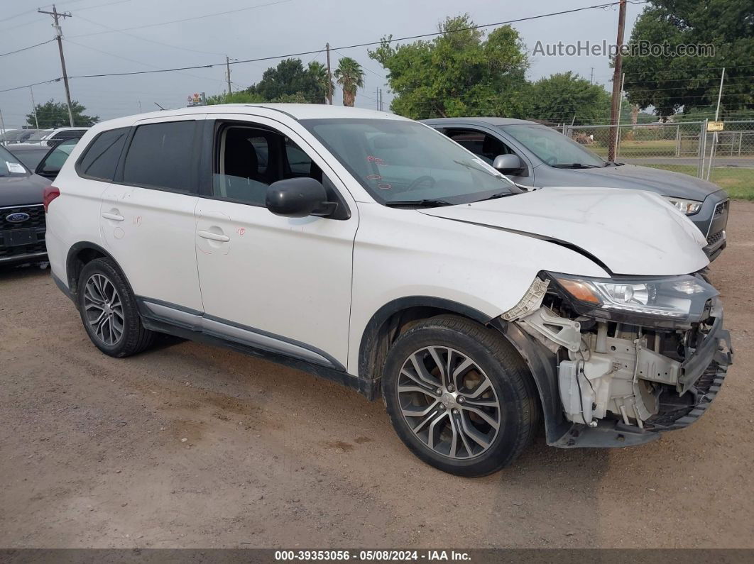 2016 Mitsubishi Outlander Es White vin: JA4AD2A35GZ016711