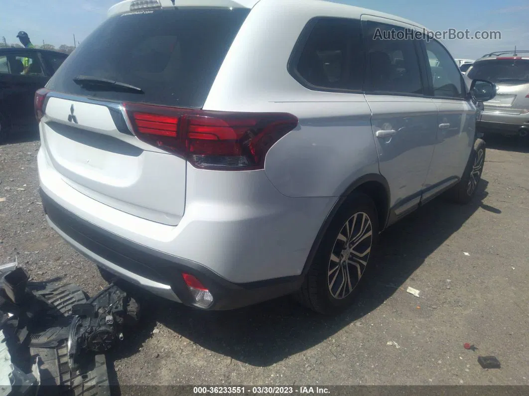 2017 Mitsubishi Outlander Es White vin: JA4AD2A35HZ018993