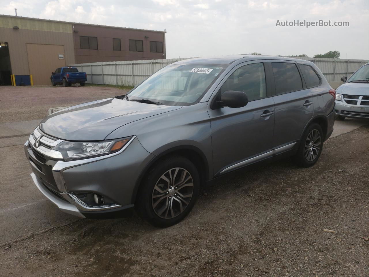 2017 Mitsubishi Outlander Es Silver vin: JA4AD2A35HZ065845