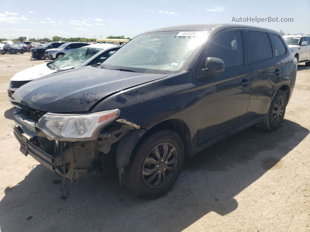 2014 Mitsubishi Outlander Es Black vin: JA4AD2A36EZ005083