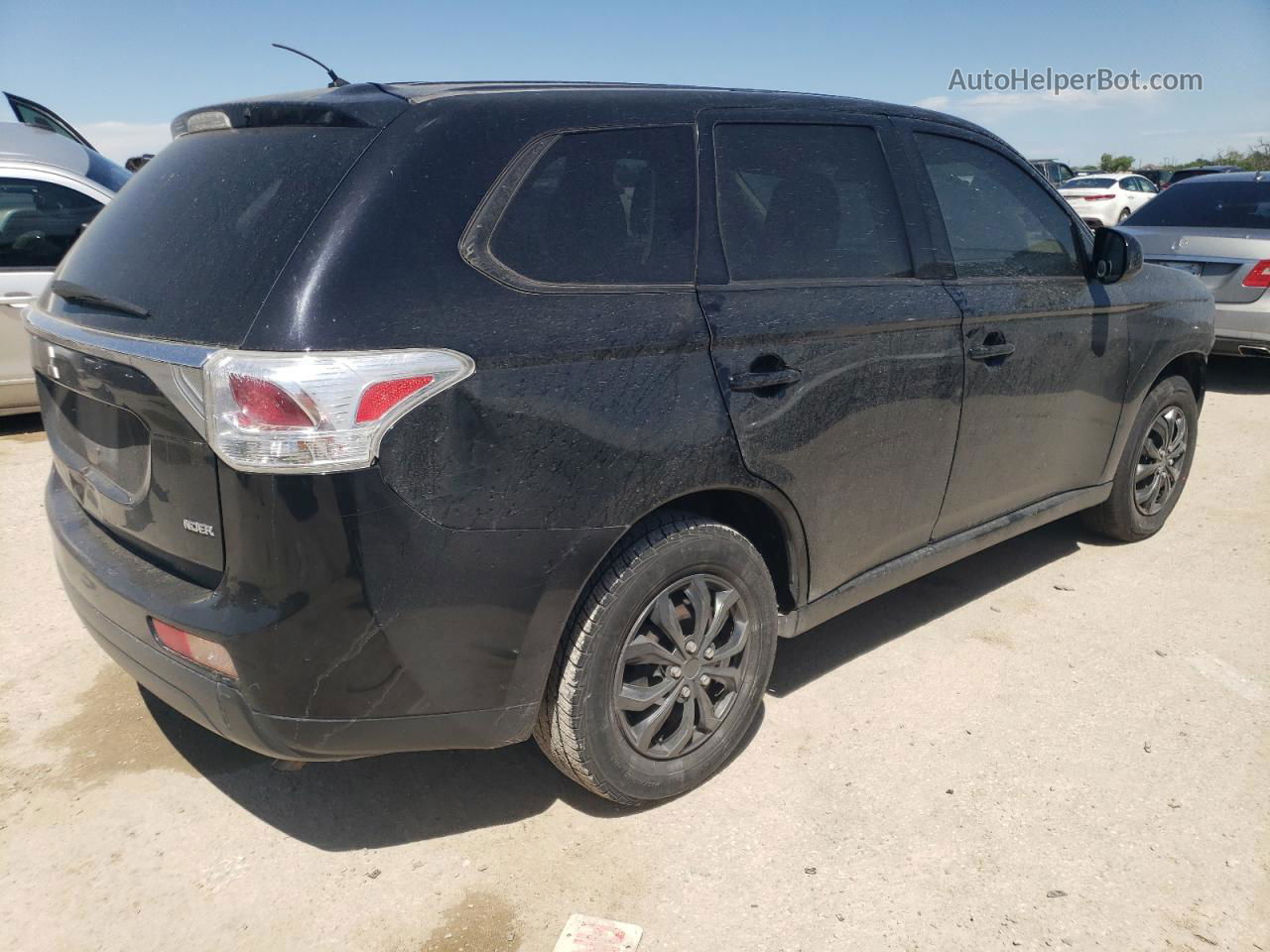 2014 Mitsubishi Outlander Es Black vin: JA4AD2A36EZ005083