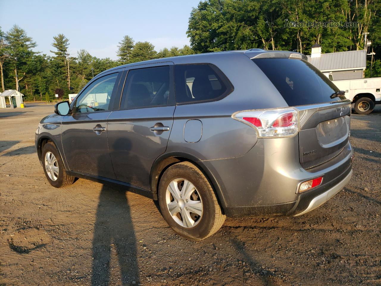 2015 Mitsubishi Outlander Es Gray vin: JA4AD2A36FZ005151