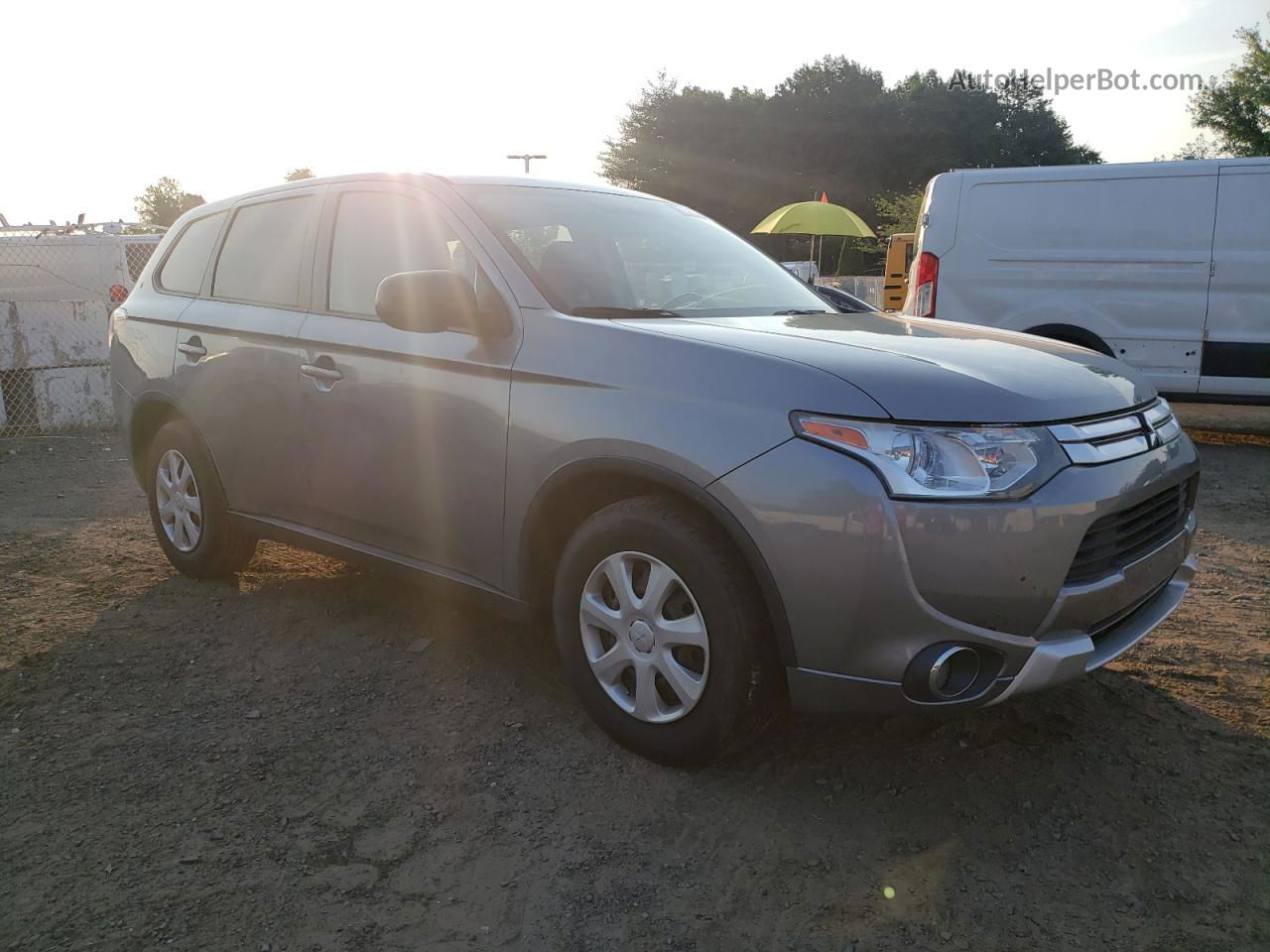 2015 Mitsubishi Outlander Es Gray vin: JA4AD2A36FZ005151