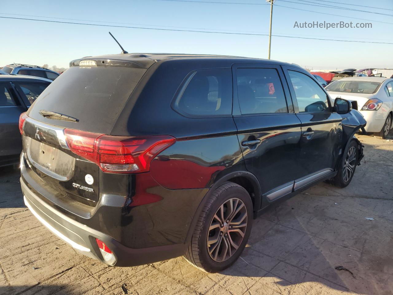 2016 Mitsubishi Outlander Es Черный vin: JA4AD2A36GZ048244