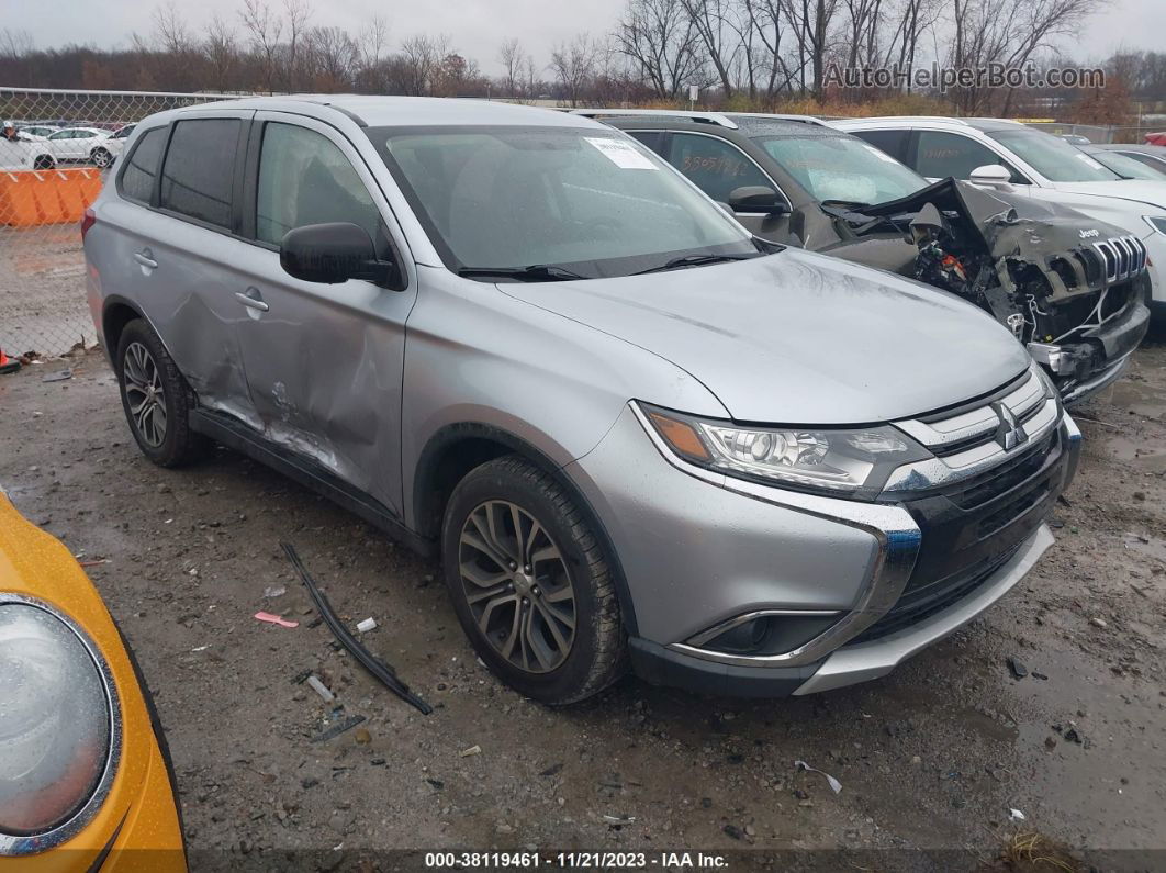 2017 Mitsubishi Outlander Es Silver vin: JA4AD2A36HZ021983