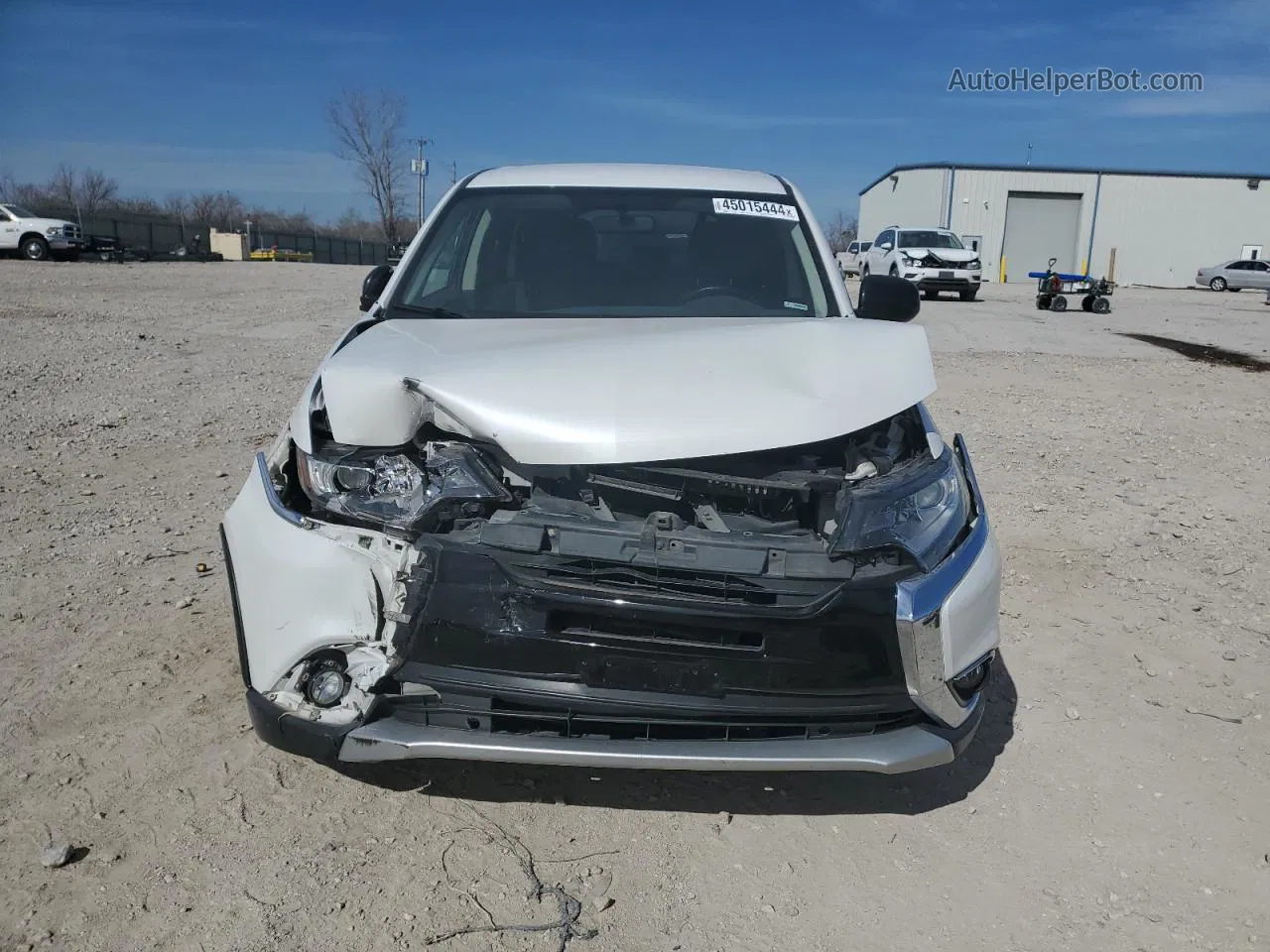 2017 Mitsubishi Outlander Es White vin: JA4AD2A36HZ052375