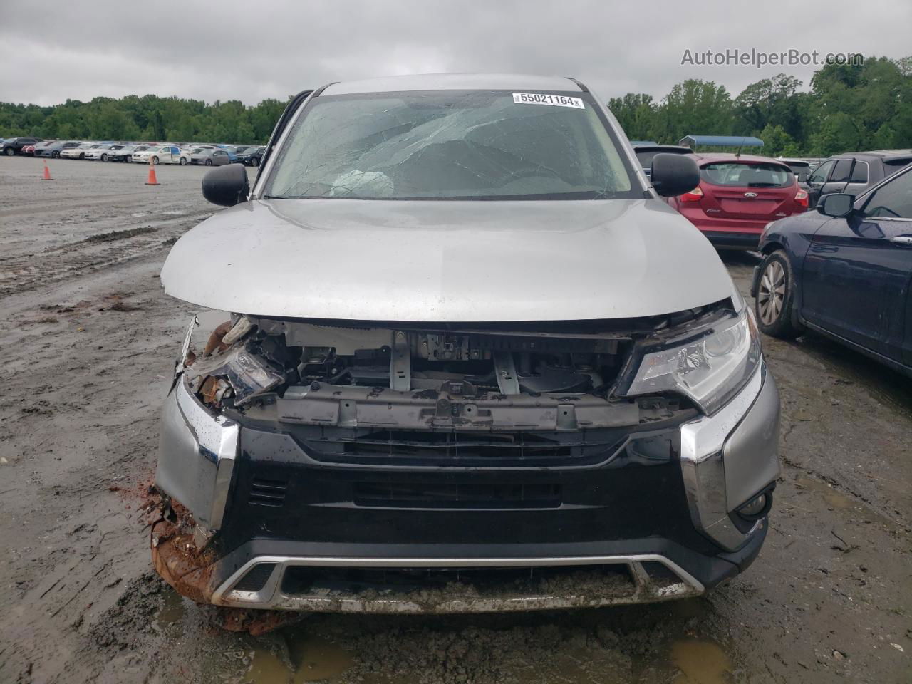 2020 Mitsubishi Outlander Es Silver vin: JA4AD2A36LZ018235