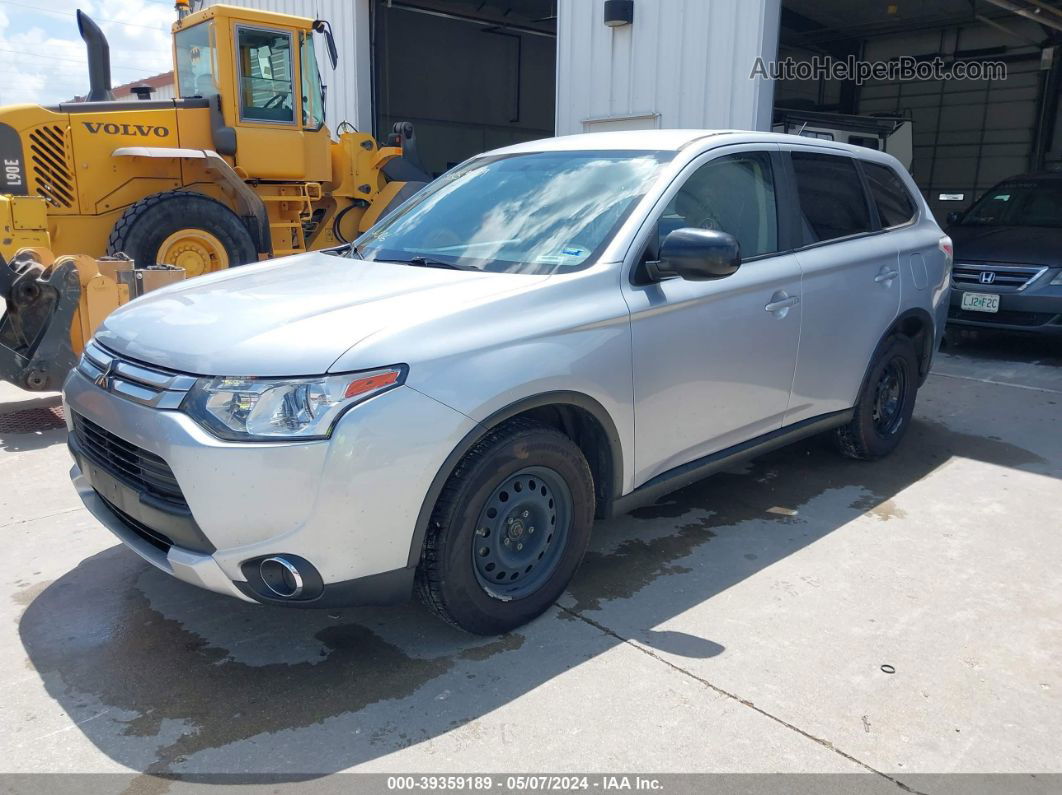 2015 Mitsubishi Outlander Es Gray vin: JA4AD2A37FZ006146