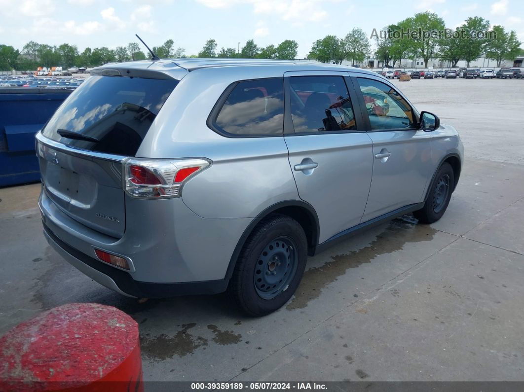 2015 Mitsubishi Outlander Es Gray vin: JA4AD2A37FZ006146