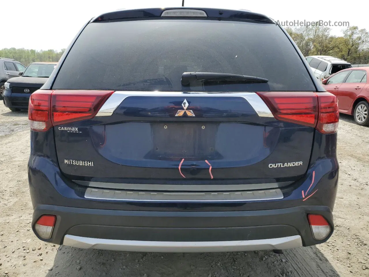 2016 Mitsubishi Outlander Es Blue vin: JA4AD2A37GZ025703