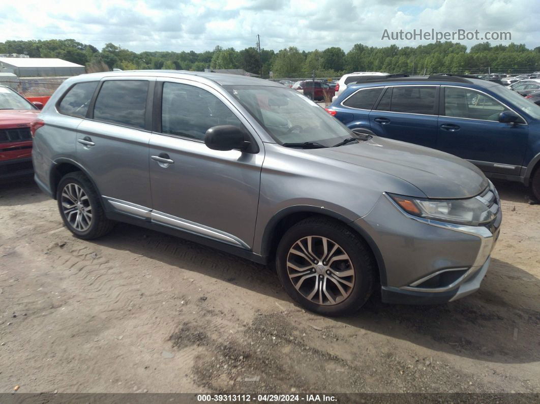 2017 Mitsubishi Outlander Es Gray vin: JA4AD2A37HZ032183