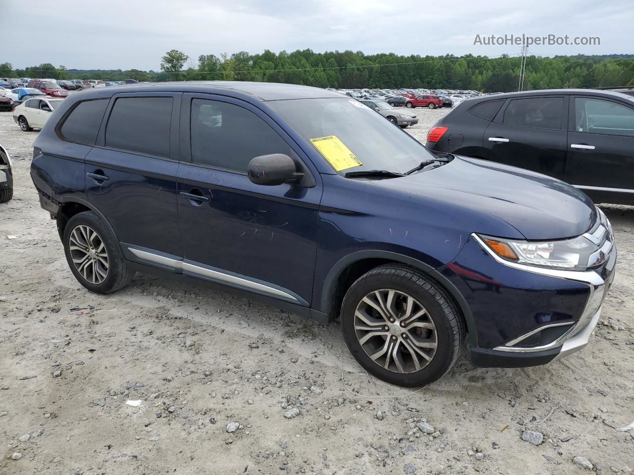 2017 Mitsubishi Outlander Es Blue vin: JA4AD2A37HZ051283