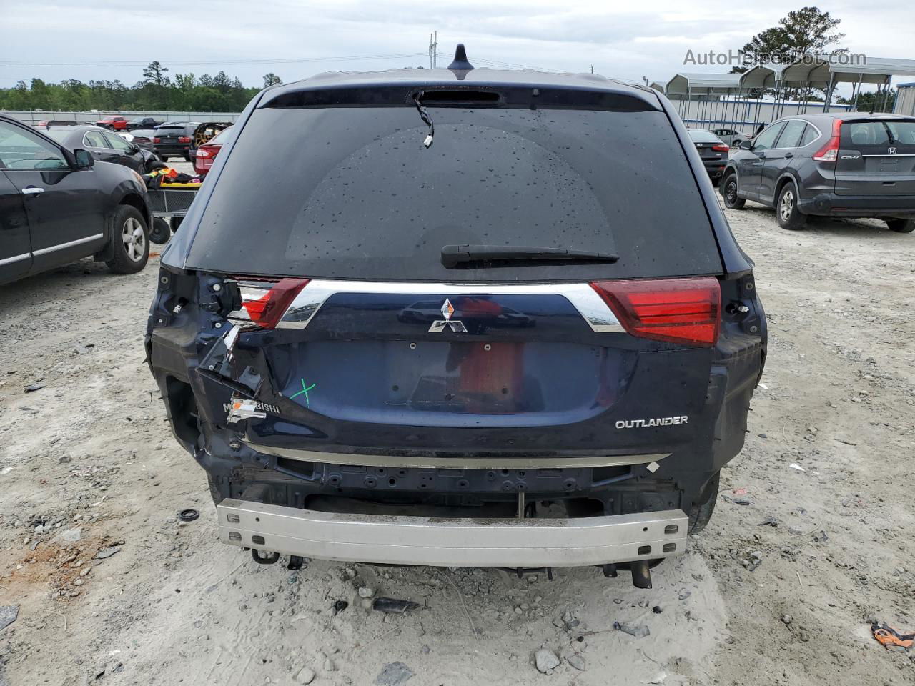 2017 Mitsubishi Outlander Es Blue vin: JA4AD2A37HZ051283