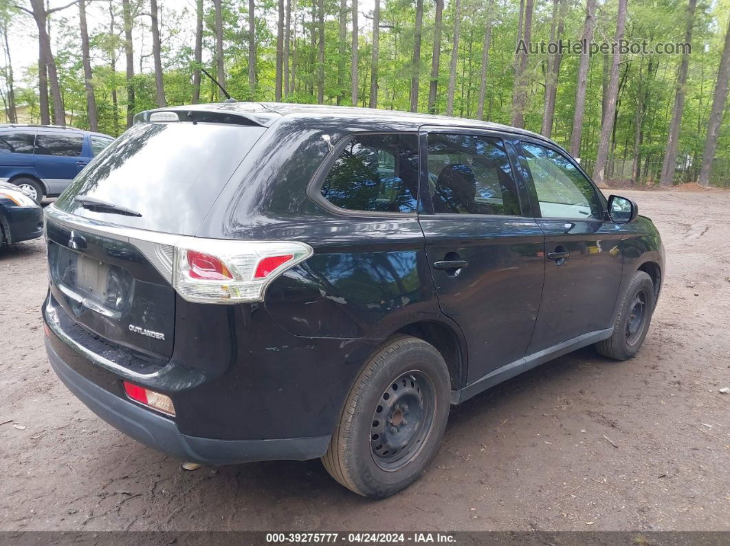 2014 Mitsubishi Outlander Es Black vin: JA4AD2A38EZ000449