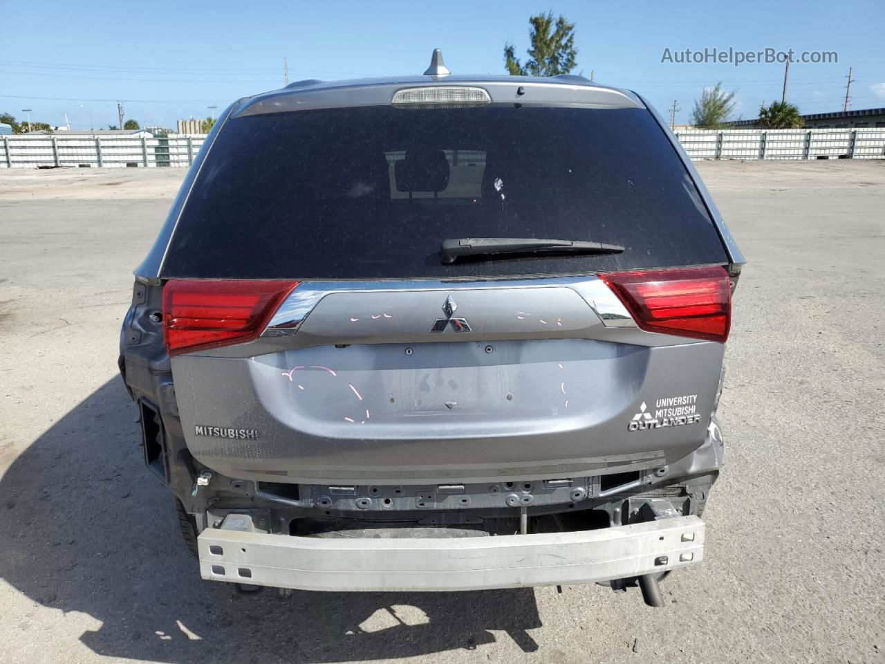 2017 Mitsubishi Outlander Es Gray vin: JA4AD2A38HZ001234