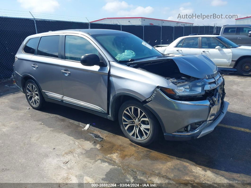 2017 Mitsubishi Outlander Es Light Blue vin: JA4AD2A38HZ024335