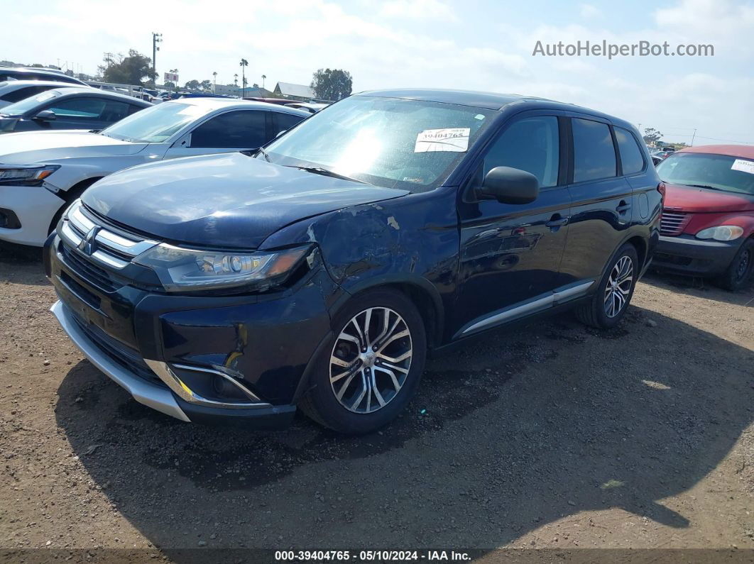 2017 Mitsubishi Outlander Es Blue vin: JA4AD2A38HZ027784