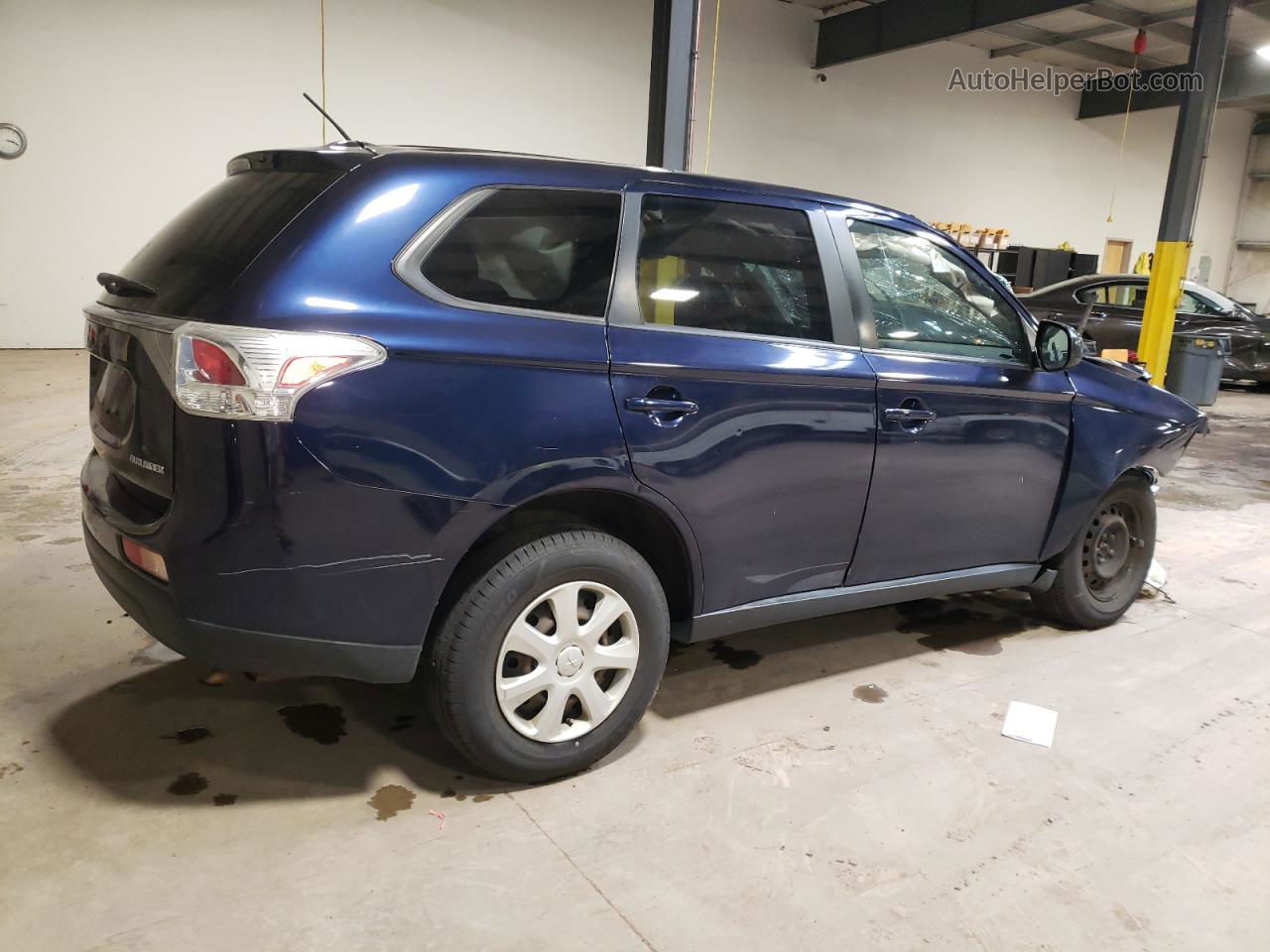 2014 Mitsubishi Outlander Es Blue vin: JA4AD2A39EZ003022