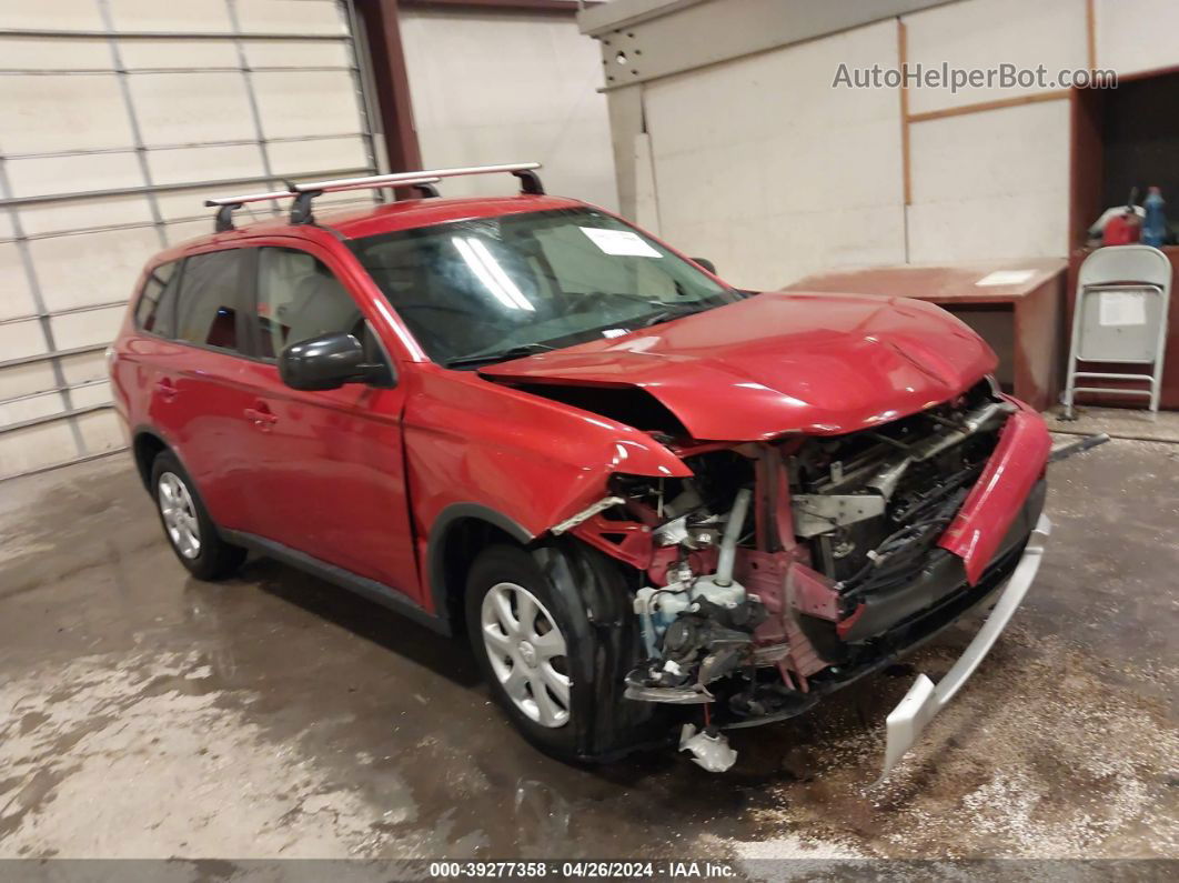 2015 Mitsubishi Outlander Es Red vin: JA4AD2A39FZ003927