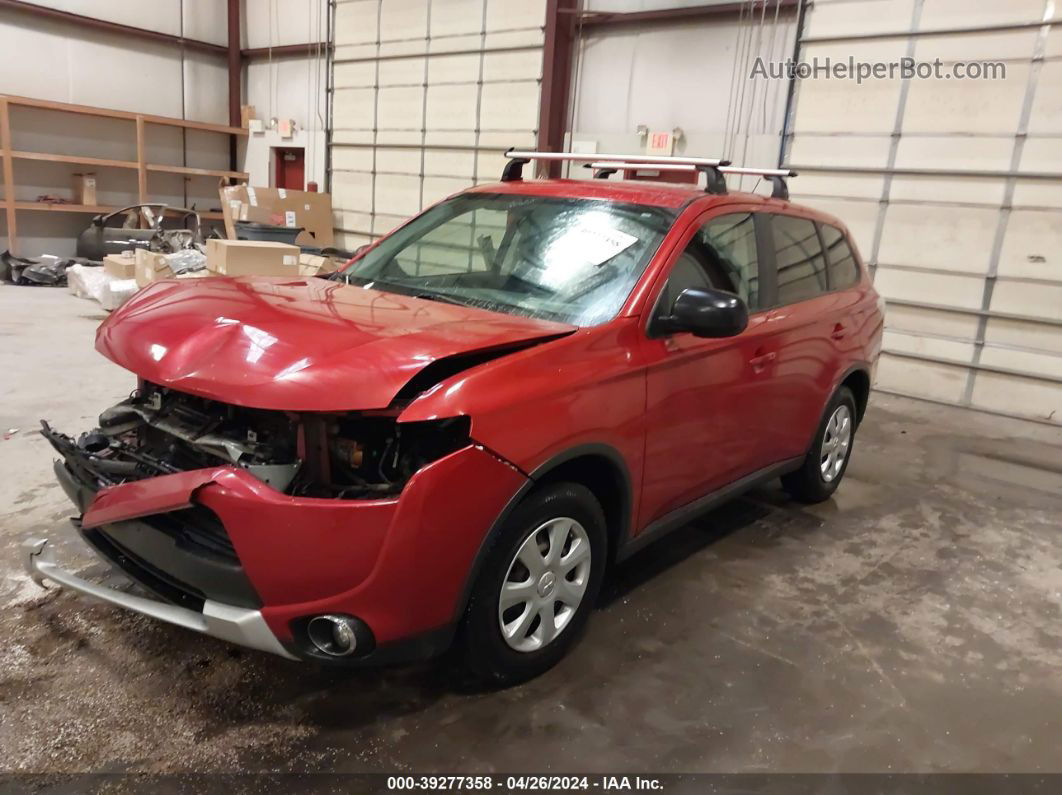 2015 Mitsubishi Outlander Es Red vin: JA4AD2A39FZ003927