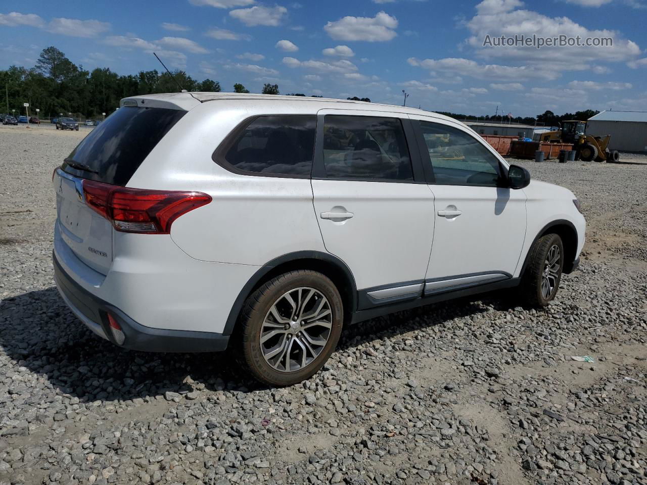 2016 Mitsubishi Outlander Es White vin: JA4AD2A3XGZ026702