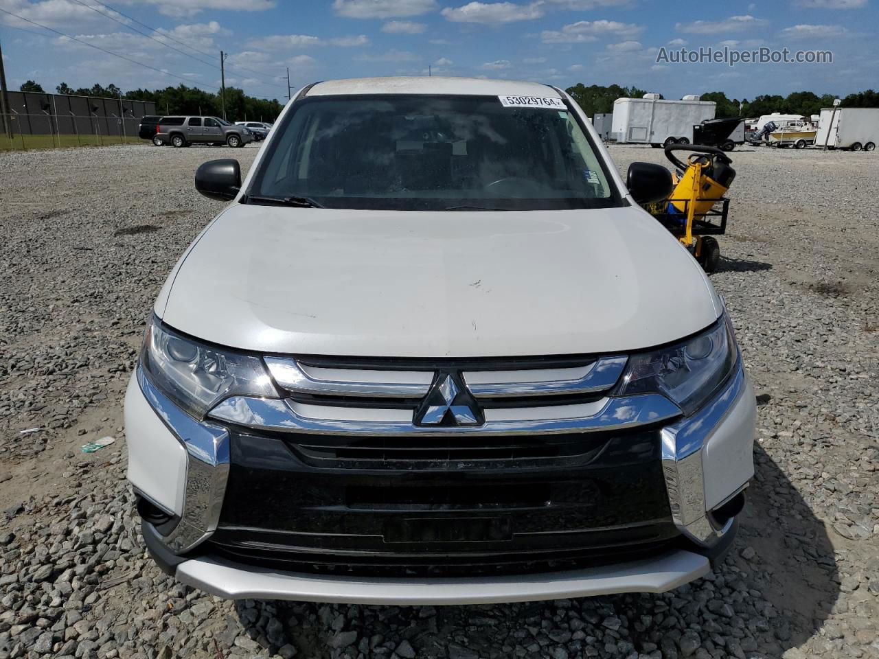 2016 Mitsubishi Outlander Es White vin: JA4AD2A3XGZ026702