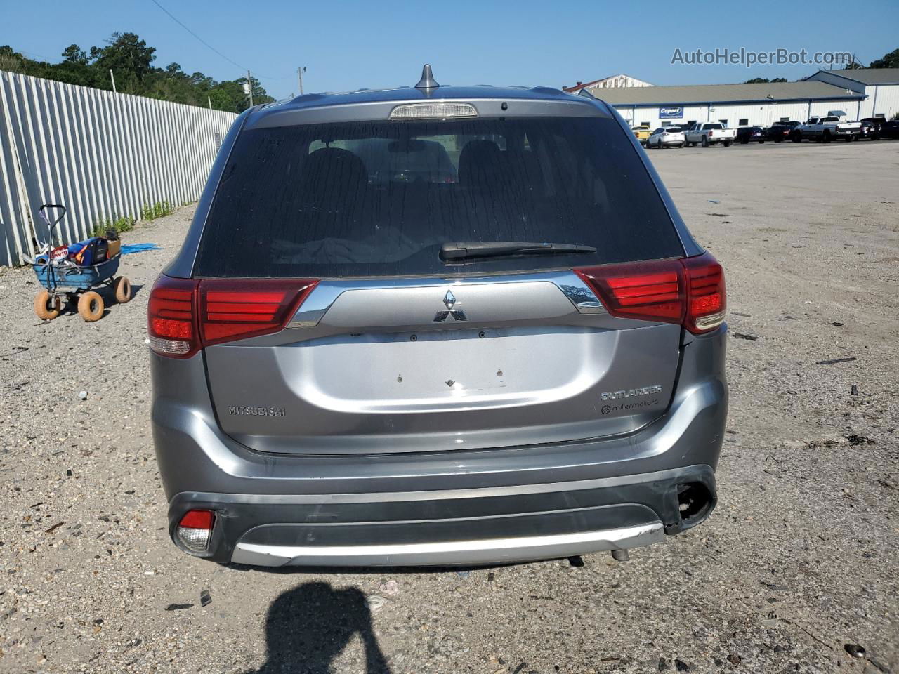 2017 Mitsubishi Outlander Es Gray vin: JA4AD2A3XHZ024076