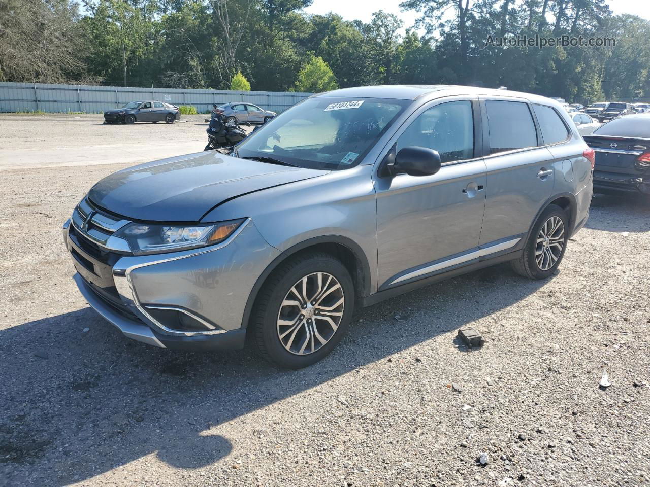 2017 Mitsubishi Outlander Es Gray vin: JA4AD2A3XHZ024076