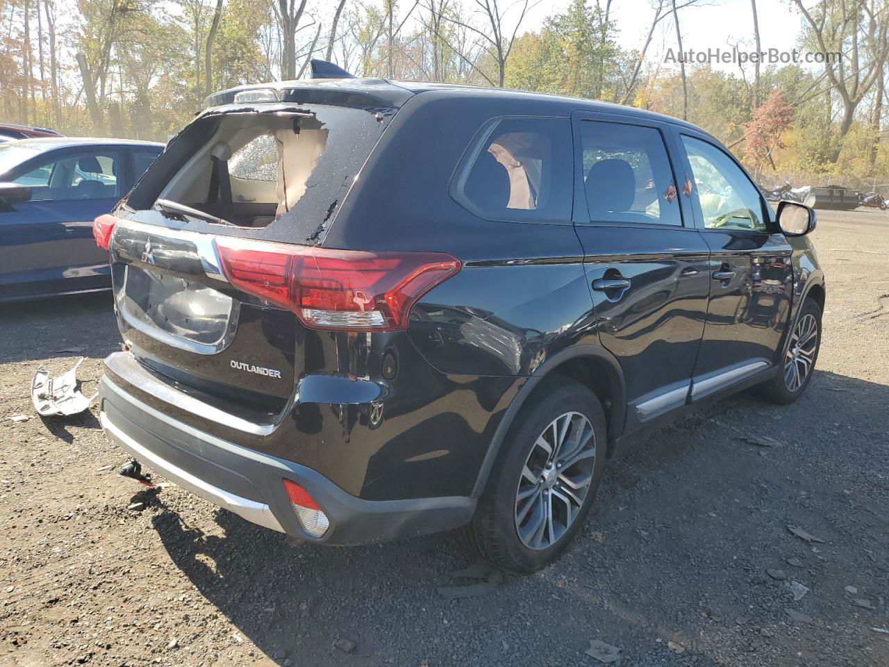 2017 Mitsubishi Outlander Es Black vin: JA4AD2A3XHZ031500