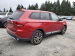 2017 Mitsubishi Outlander Es Red vin: JA4AD2A3XHZ044540