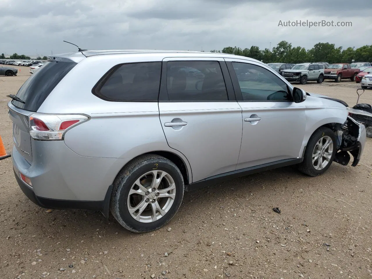 2014 Mitsubishi Outlander Se Silver vin: JA4AD3A30EZ004730