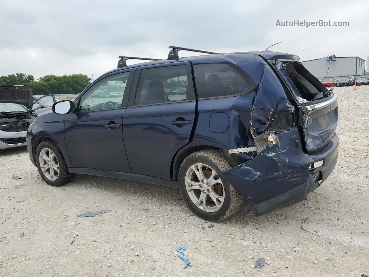 2014 Mitsubishi Outlander Se Blue vin: JA4AD3A30EZ011645