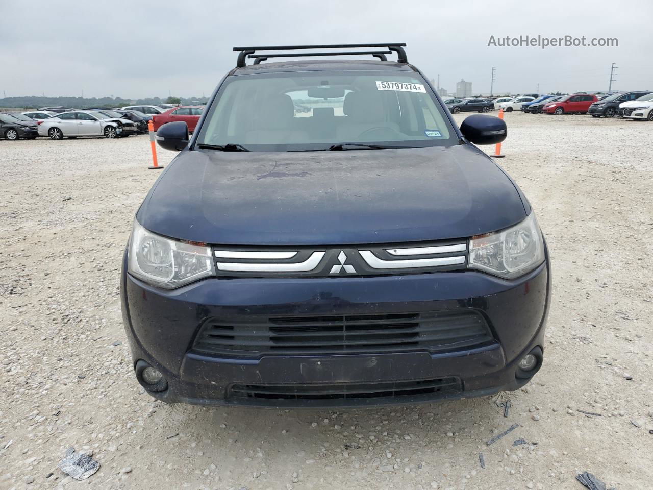 2014 Mitsubishi Outlander Se Blue vin: JA4AD3A30EZ011645