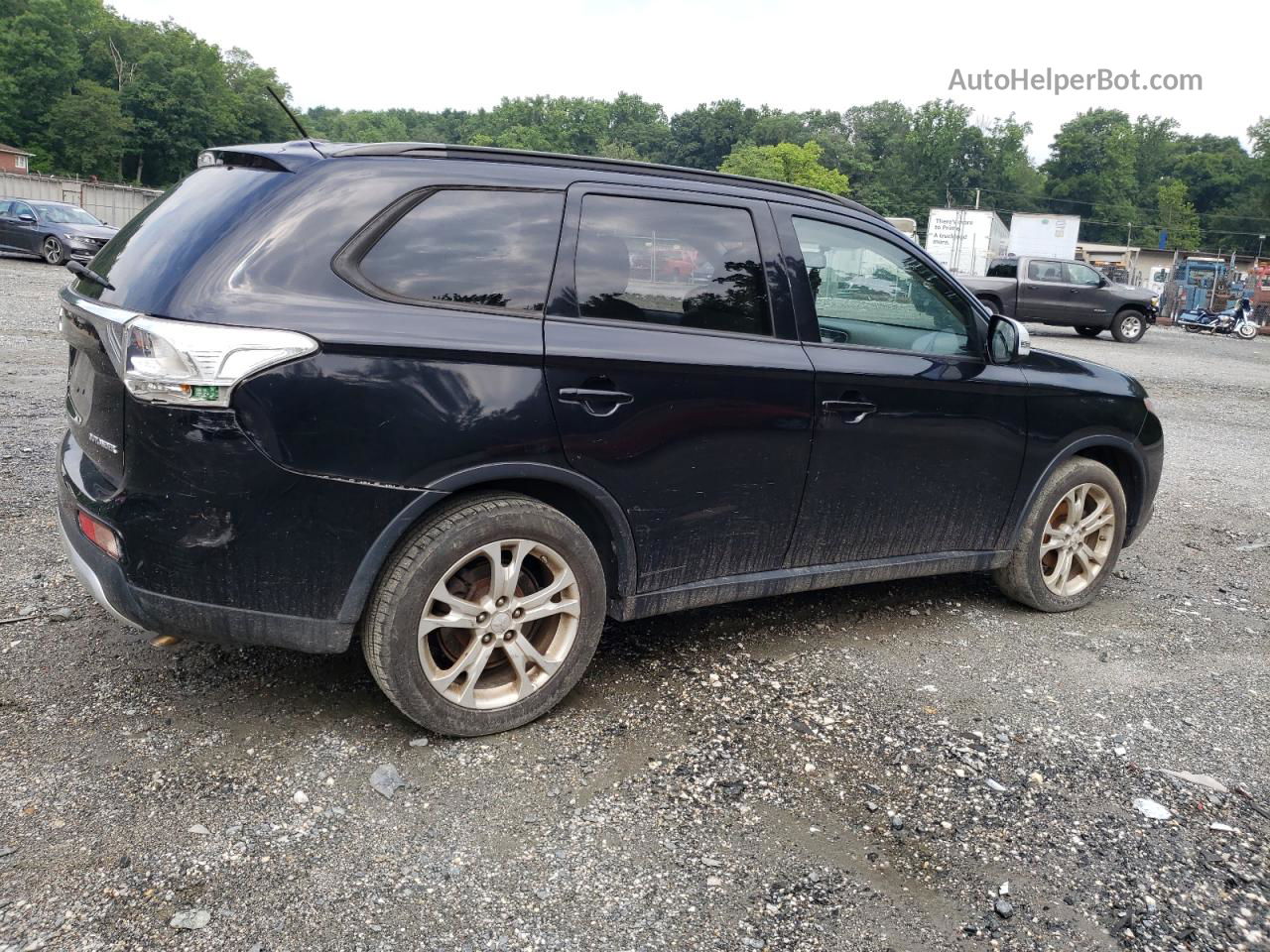 2015 Mitsubishi Outlander Se Черный vin: JA4AD3A30FZ007712