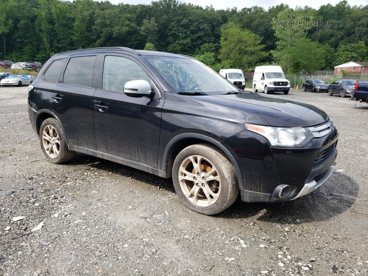 2015 Mitsubishi Outlander Se Черный vin: JA4AD3A30FZ007712