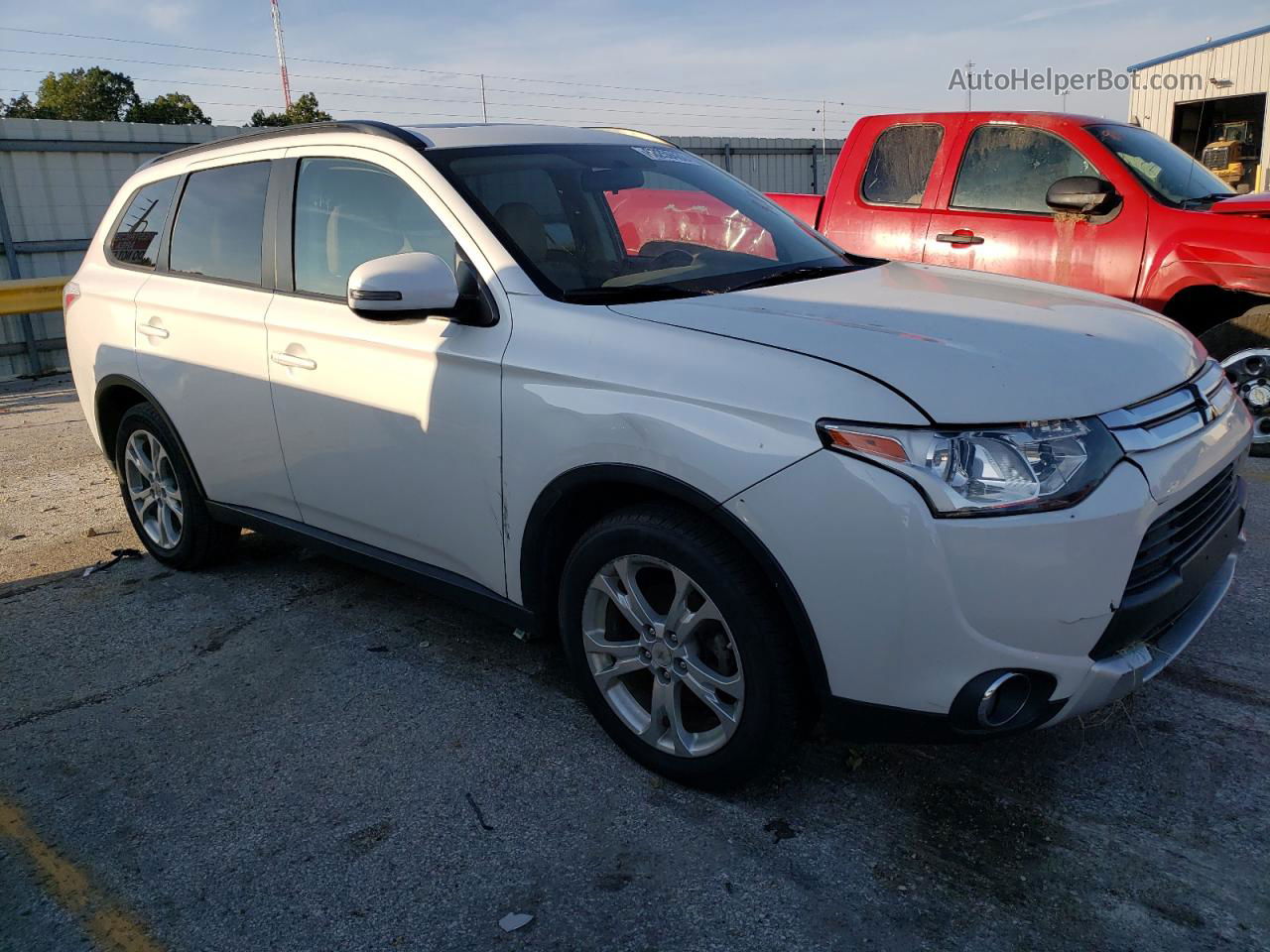 2015 Mitsubishi Outlander Se Белый vin: JA4AD3A30FZ008696