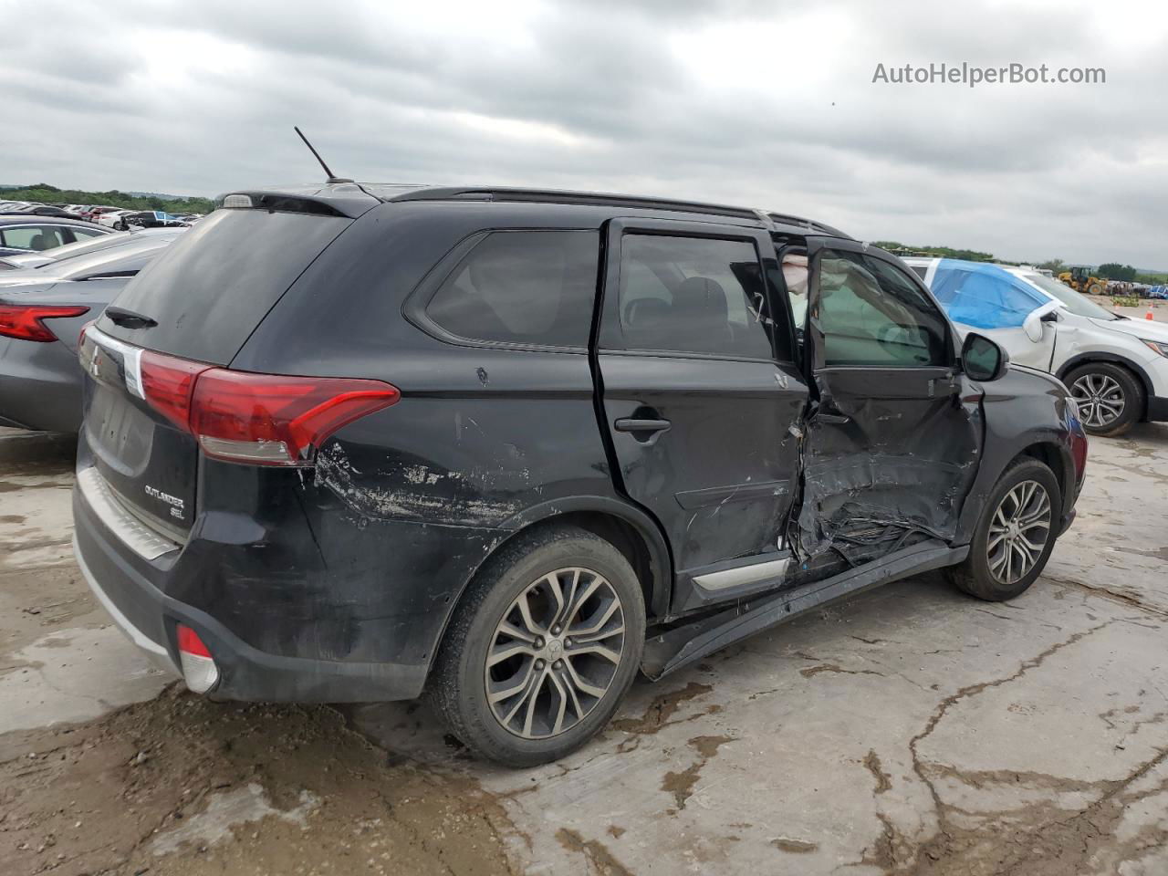 2016 Mitsubishi Outlander Se Black vin: JA4AD3A30GZ060038