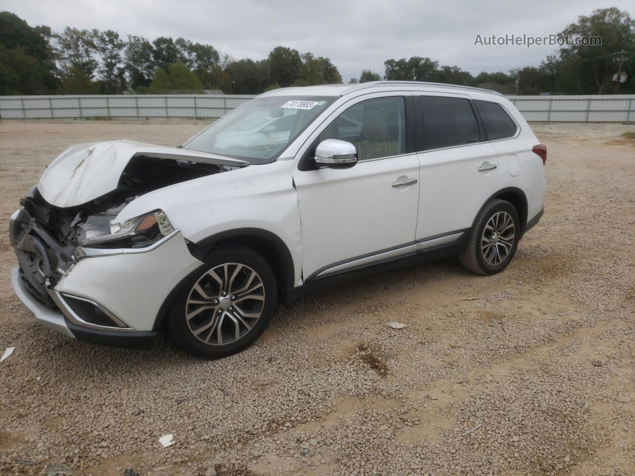 2017 Mitsubishi Outlander Se White vin: JA4AD3A30HZ012850